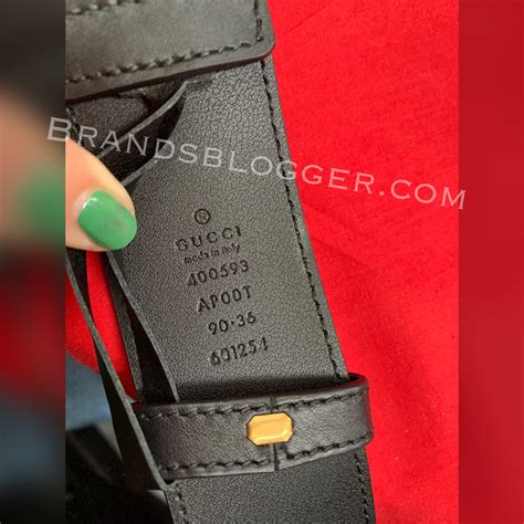 gucci belt new serial code check